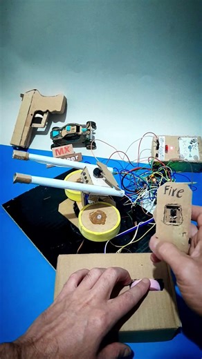 make craft with Arduino | make machine gun