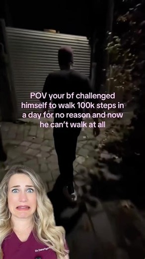 He walked 100k steps in a day?!