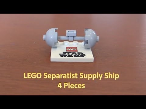 How To Build A LEGO Star Wars Mini Separatist Supply Ship 4 Pieces