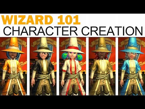 Wizard 101 Character Creation (Boy & Girl, All Customization Options, Wizardry Schools, More!)