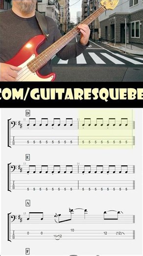 Come Together by The Beatles easy bass tutorial. #beatles #thebeatles #cometogether