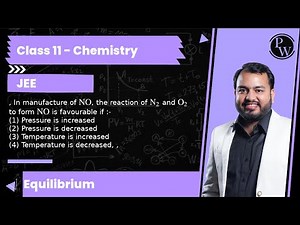 , In manufacture of NO, the reaction of N_2 and O_2 to form NO is favourable if :-\n(1) Pressure i...