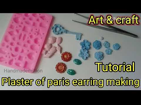 How to use Plaster of Paris in molding/Plasterofparis jewelry making /jewelry making with POP.