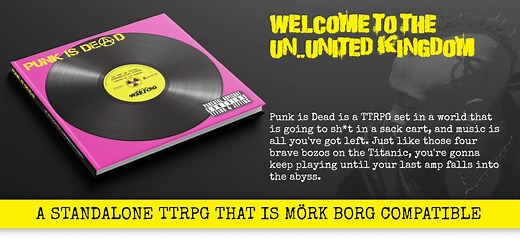 Punk is Dead - a Mörk Borg Compatible Songwriting TTRPG