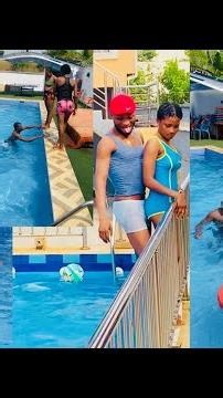 Tapping current successfully 😂 (on poolside) Tapping current ft Nonnyrex Tv
