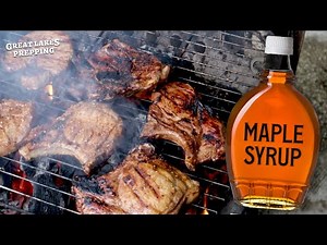 Grilled Maple Balsamic Pork Chops and Carrots (plus Marinade Recipe)