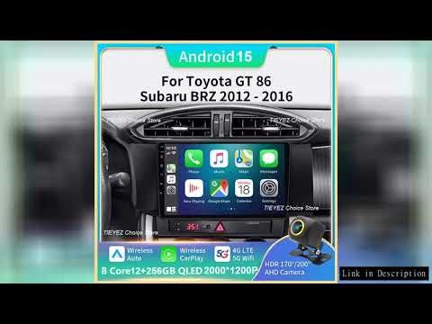 Android 15 For Subaru BRZ Scion FRS Toyota GT86 GT 86 2012 - 2021 LHD RHD Car Radio Mutimedia Carpla