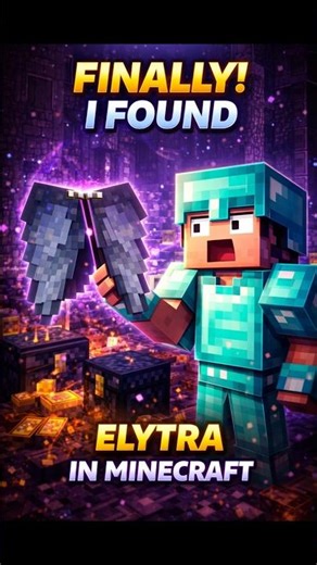 Finally Got Elytra! 😱 End City Loot is INSANE (Minecraft)#minecraft #shorts #trending