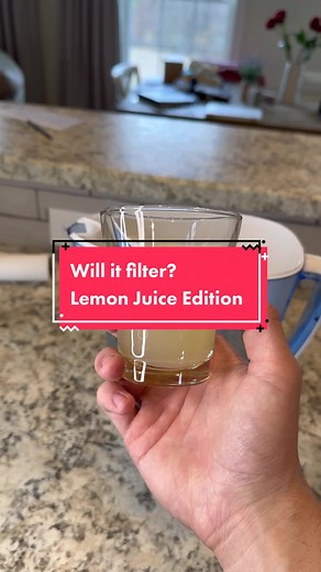 Filtering Lemon Juice with a Water Filter