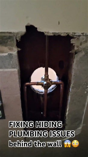Fixing Hidden Plumbing Issues Behind the Wall😱😳