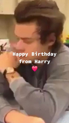 Happy Birthday Wishes from Harry Styles