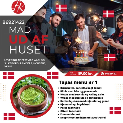 🔥 Gør din fest nem – vi leverer maden klar til bordet Hos Fest-diner.dk får du lækker, hjemmelavet festmad fra kun 119 kr. pr. kuvert. Vores team laver hver dag mad til både store og små fester, og vi er kendt for hurtig levering, store portioner og god smag. Passer perfekt til: • Fødselsdag • Firmafest • Konfirmation • Familiearrangement • Jubilæum • Boligforeninger og klubber Vi leverer i Aarhus, Randers, Horsens, Silkeborg og Vejle – og du kan bestille direkte online på få minutter. 👉 Se me