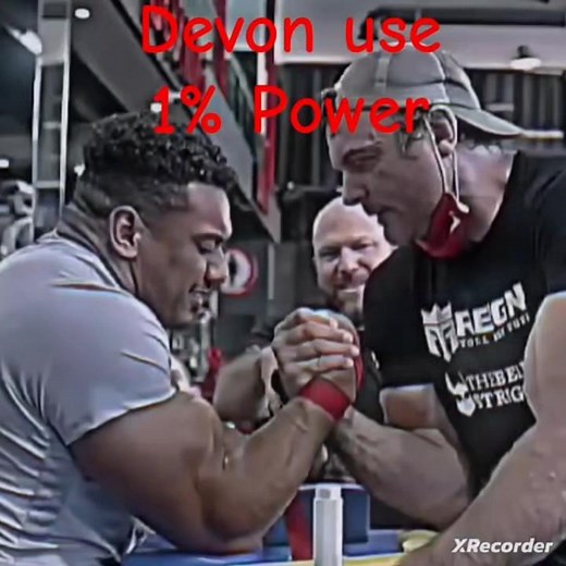 Devon 10%power use attitude ( no limit) status #armgame #armwrestling