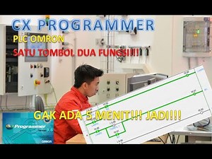 Program SATU TOMBOL DUA FUNGSI CX PROGRAMMER PLC OMRON