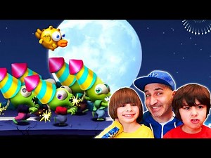 Dani y Evan hacen la Mision Feliz Año Explosivo en ZOMBIE TSUNAMI