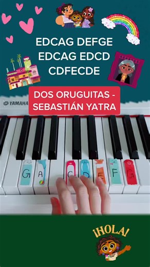 Dos Oruguitas - Tutorial de Piano de Sebastián Yatra