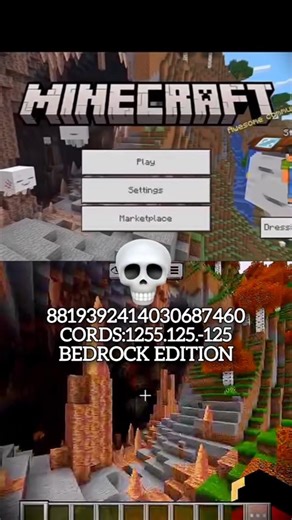Minecraft home screen seed moment🔥😈😎 #minecraft #viral #shorts