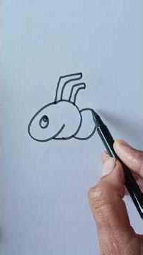 how to draw beautiful and easy ant 🐜