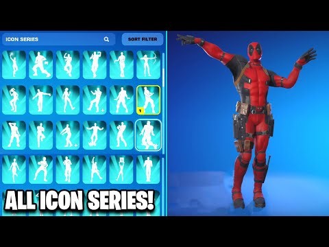 ALL ICON SERIES EMOTES & DANCES IN FORTNITE! (New Skins) #11
