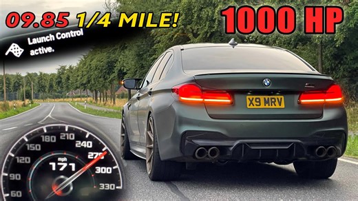 1000HP BMW M5 Competition – 100–200, Launch Control & Akrapovic Sound