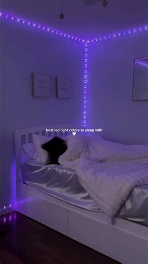 best led light colors to sleep with ✨#ledlights #cozybedroom #sleep #girlythings #lifestyle