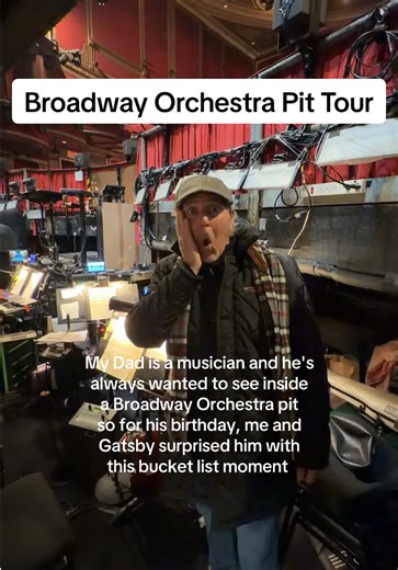 My dad taught me everything I know about music so I wanted to make this dream of his a reality. Thank you @The Great Gatsby Musical @Jason Howland @Abby DePhillips 🫶 #theatrekid #theatretok #fatherandson #broadway