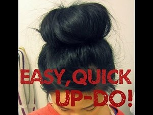 ♡ Hair Tutorial: EASY DONUT UP-DO FOR LONG HAIR ♡