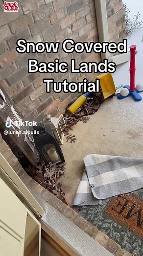 Snow Covered Basic Lands - A How To Tutorial. #magicthegathering #mtgtiktok #mtgcommander #mtgcommunity #mtgfam