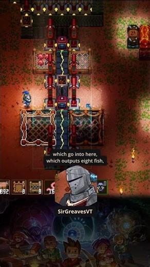 【Core Keeper】My self-sustained automatic fish farm! :D