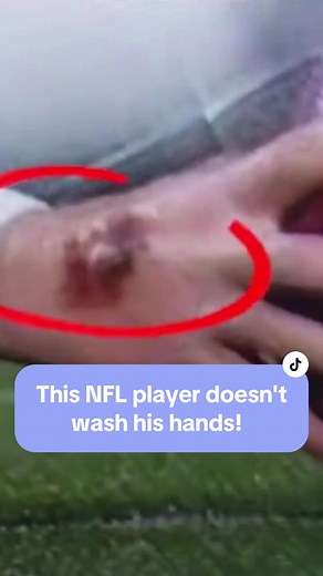 This NFL player doesn't wash his hands! #fyp #fypシ #bills #broncos #nfl #kicker #foryou #meme