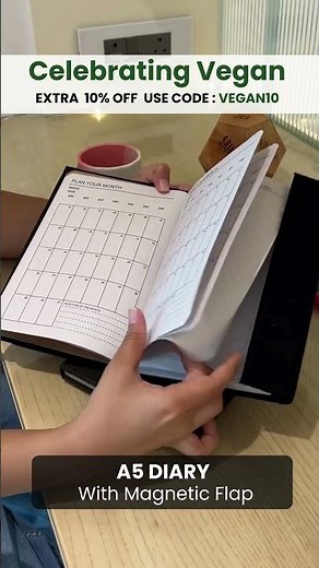 Hemp A5 Notebook Diary | Write Vibes, Not Waste | The Label GAIA