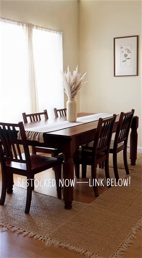 If your are going for farmhouse style decor, Boho style, or trying to lighten up dark farmhouse furniture, then you will love this Boho farmhouse table runner! It is cream & burlap colored, 71