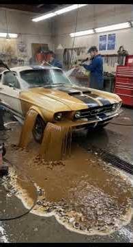 From Chicken Nest to Luxury Car 1967 Ford Mustang Shelby Restoration#viralvideo #carrestoration
