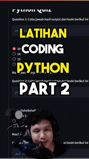 Latihan Coding Python part 2 #belajarcoding #tutorialpython