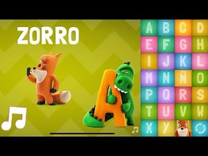 ABC Talking animales enseñan el alfabeto. Plastilina ALFABETO Español Spanish Алфавит на Испанском