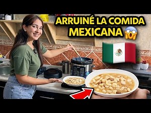 Mi PRIMERA VEZ cocinando COMIDA MEXICANA 🇲🇽 y pasó esto… 😱