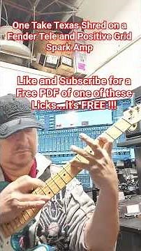 Texas Shred on a Fender Tele & Positive Grid Spark Amp. #guitarist #fendertelecaster #shredguitar