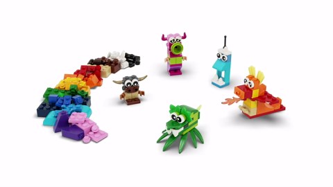 LEGO Classic Creative Monsters 11017 Building Toy Set, Includes 5 Monster Toy Mini Build Ideas to Inspire Creative Play for Kids Ages 4 and Up, Fun Gift for Halloween