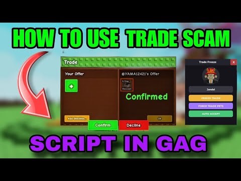 [♻️❄️TRADE FREEZE SCRIPT❄️♻️]Grow A Garden Script ,Freeze Other Players Trade! | New Update | No Key