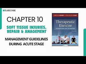 Management guidelines for Acute Stage |Soft tissue injuries, management and repair |Thera chap 10