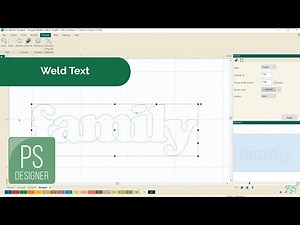 Weld Text in Pro-Stitcher Designer