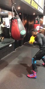 Working hard. | Amir Khan