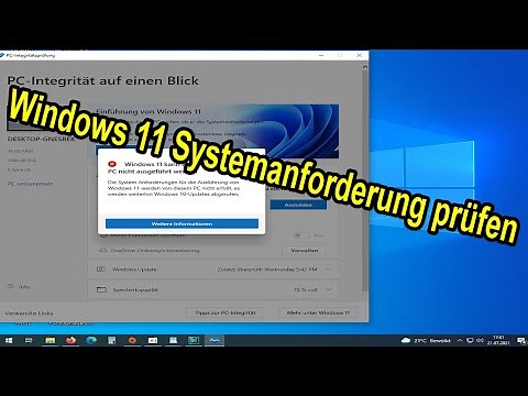 Windows 11 Kompatibilität prüfen - Windows 11 Systemanforderungen Check - PC / Laptop System testen