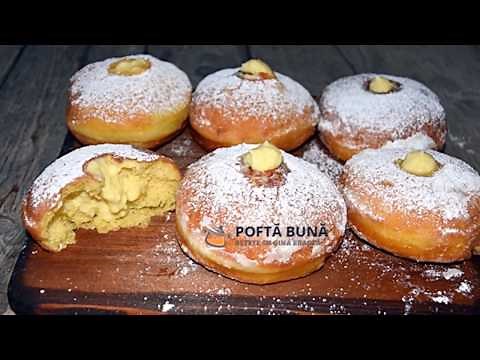 Gogosi pufoase, simple sau umplute cu gem sau crema