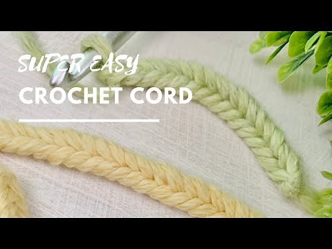 Super easy crochet cord - Crochet cord tutorial / DIY CROCHET CORD