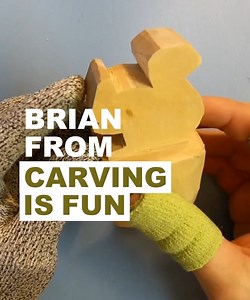 54 reactions | Carving a Simple Squirrel  | Carving Is Fun | Facebook