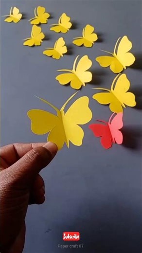 Amazing Paper Butterfly Craft|Easy DIY🦋#shorts #paperbutterfly #papercraft #butterflyart #diycrafts