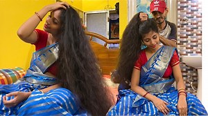 522K views · 2.8K reactions | Super long hair play with beautiful...