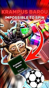 Is it impossible to spin Krampus Barou ??!! 💀🔥 #bluelockrivals #roblox #robloxshorts #bluelock