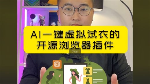 AI一键虚拟试衣的开源浏览器插件，Virtual Try-On可在线体验或本地安装，支持所有电商平台